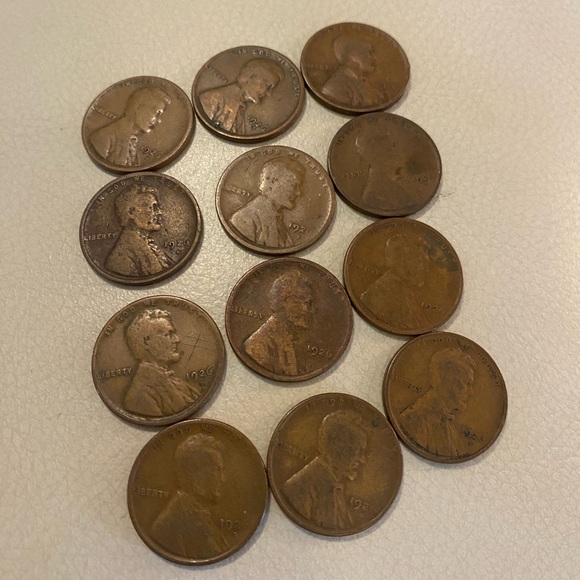 1926D Vintage Circulated Copper Coins Collection/Set of 12 - Picture 3 of 5